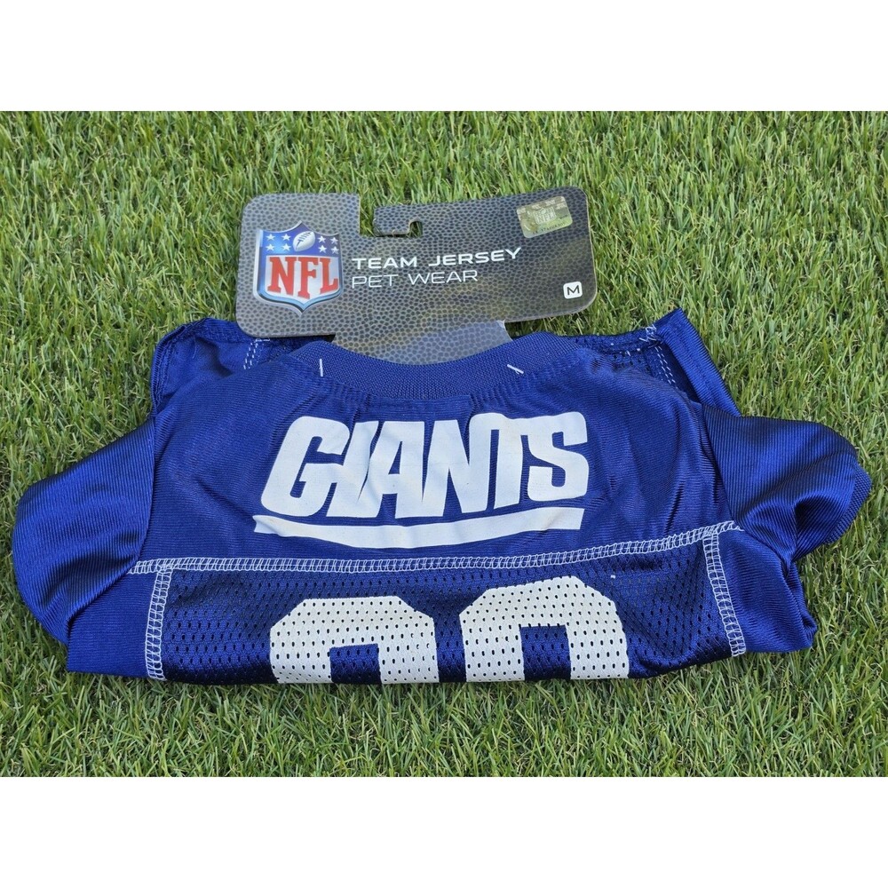 NY Giants Pet Wear Blue Team Jersey Size Medium 14"-18" NWT